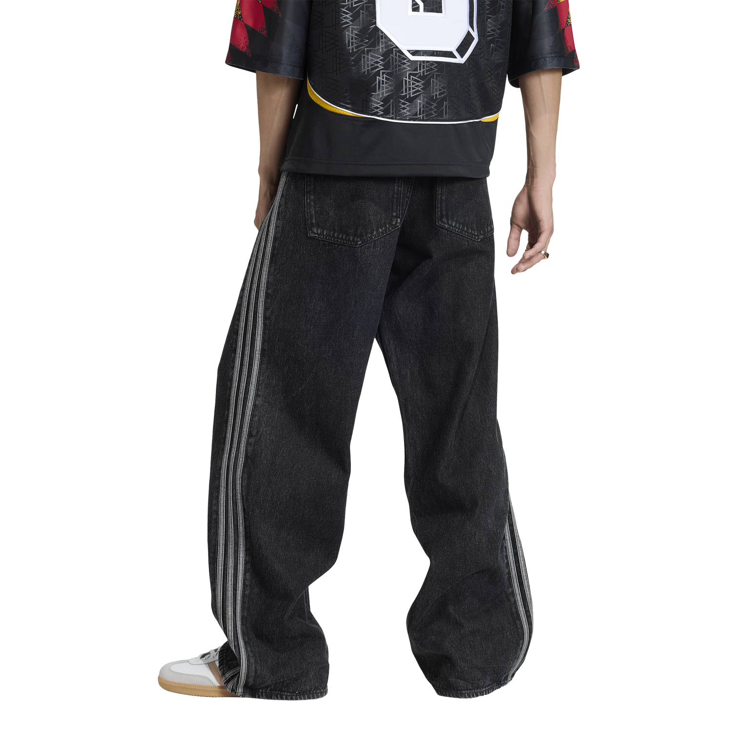 adidas Originals Adicolor Firebird Denim Jeans - Men's - True Black Denim