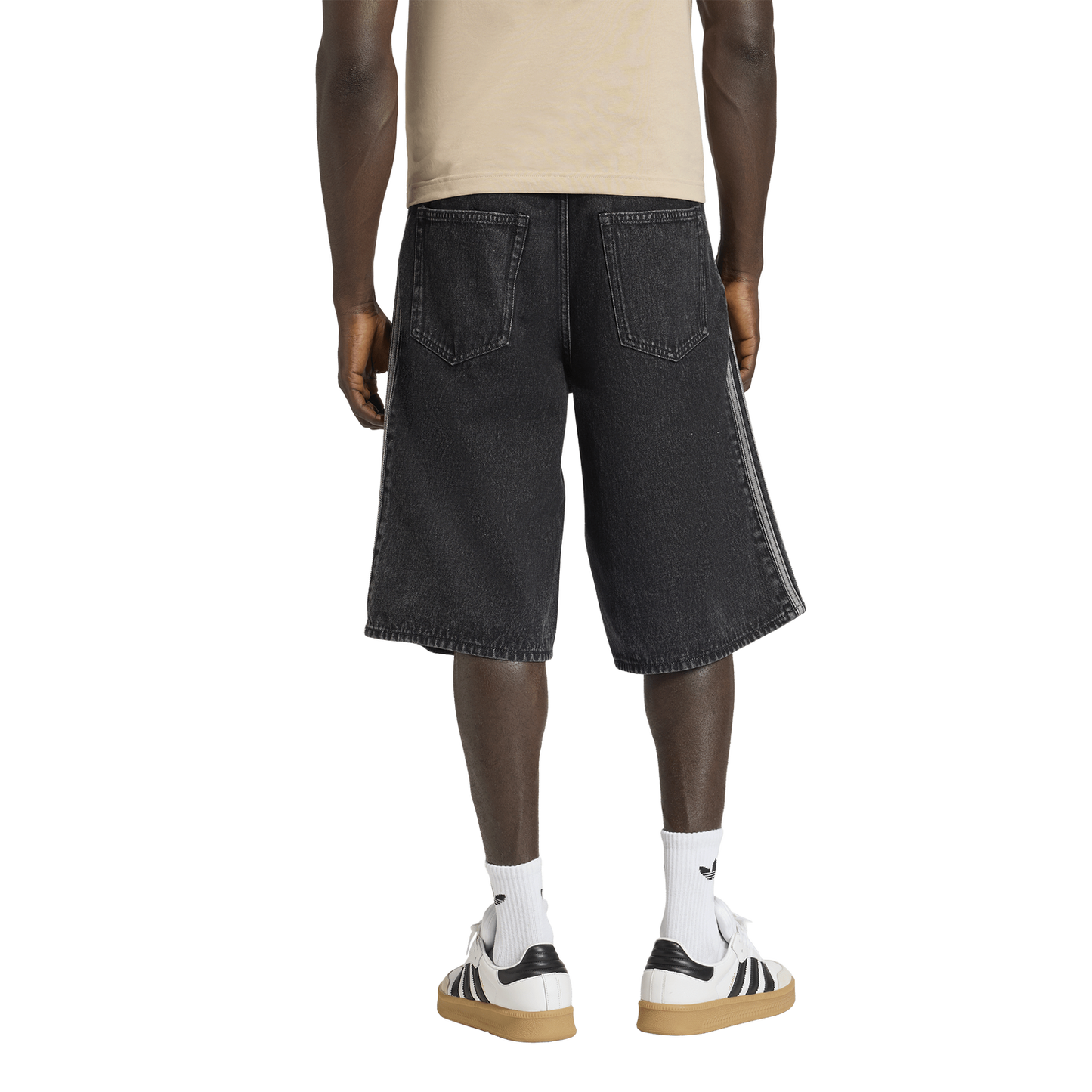 adidas Originals Firebird Adicolor Denim Shorts - Men's - True Black Denim