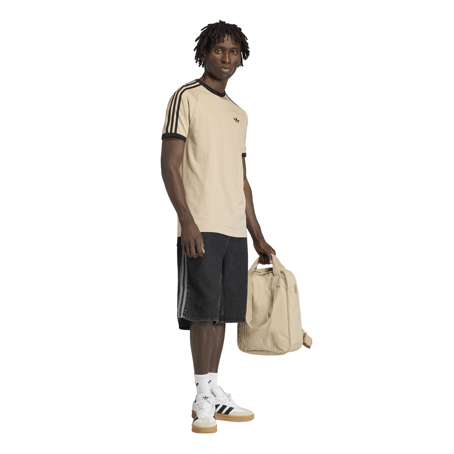 adidas Originals Firebird Adicolor Denim Shorts - Men's - True Black Denim