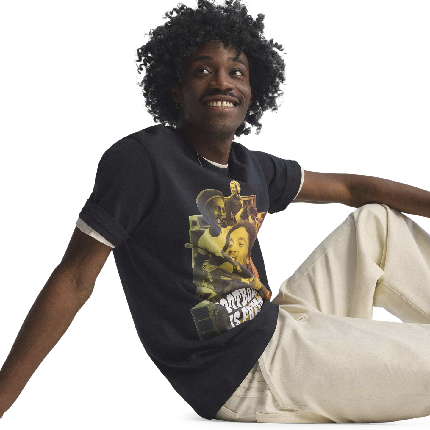 adidas Jamaica Bob OG 1 T-Shirt - Men's - Black