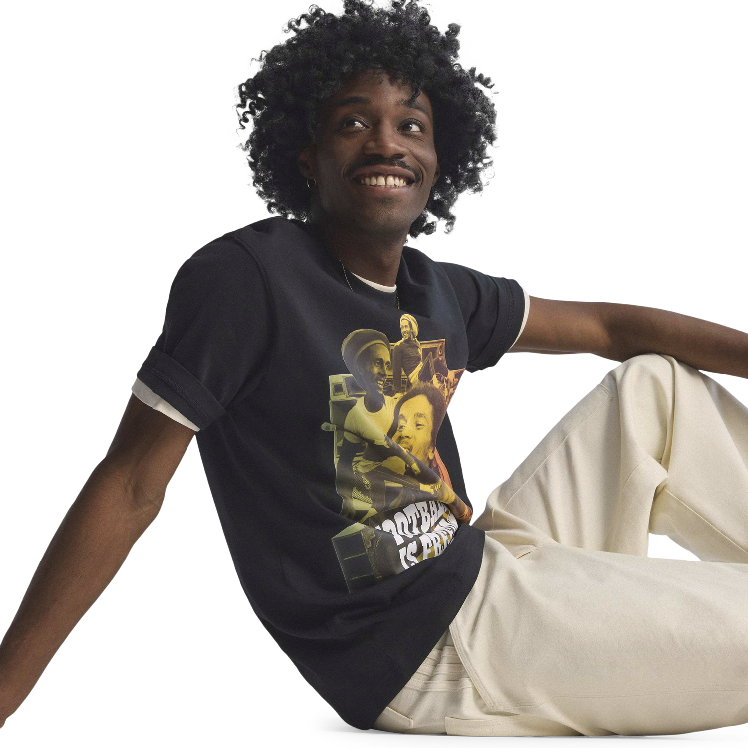 adidas Jamaica Bob OG 1 T-Shirt - Men's - Black