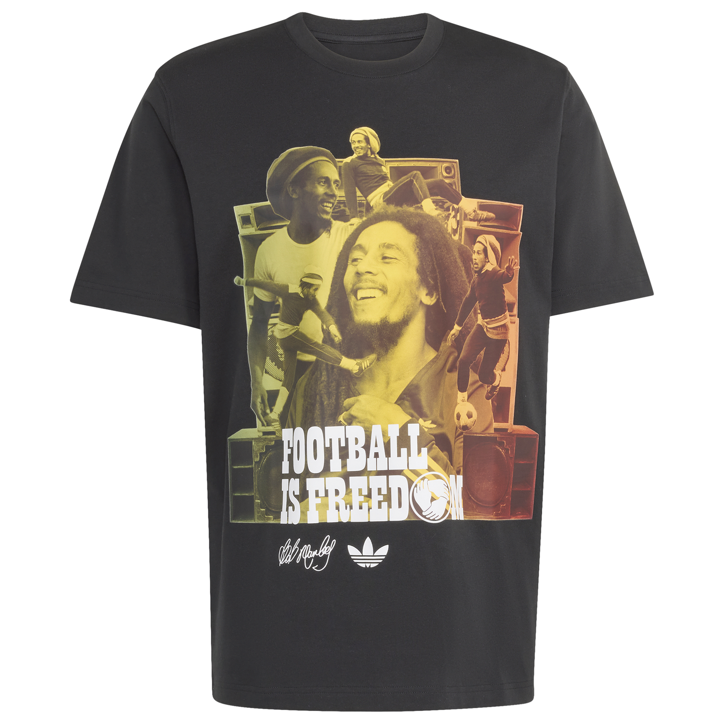 adidas Jamaica Bob OG 1 T-Shirt - Men's - Black