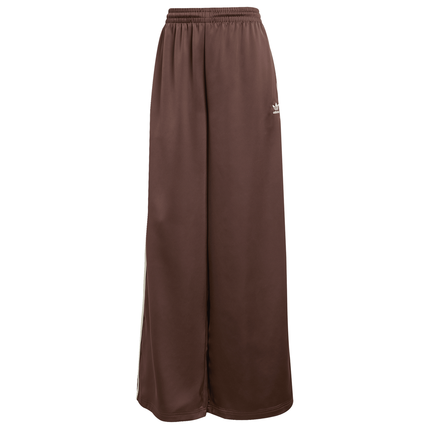 adidas Originals adicolor Satin Wide Leg Track Pants - Women's - Cream White/Auburn