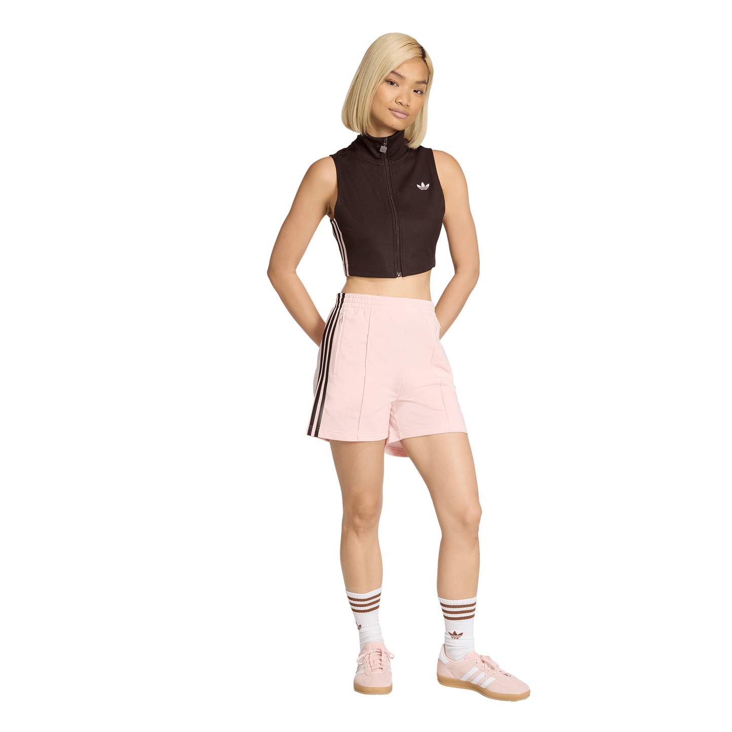 adidas FB Short - Women's - Sandy Pink/Aurora Coffee