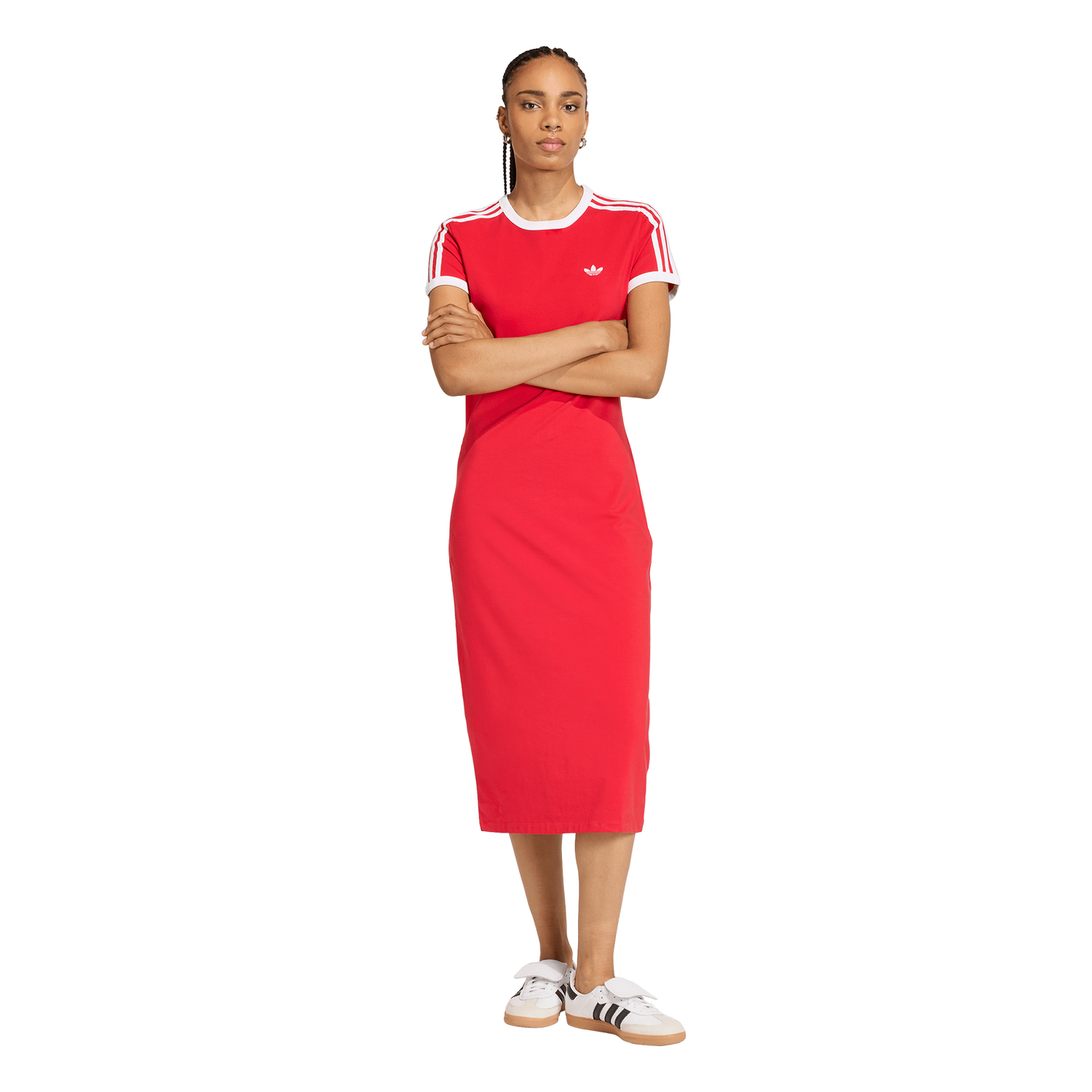 adidas 3S Dress - Women's - Better Scarlet/White