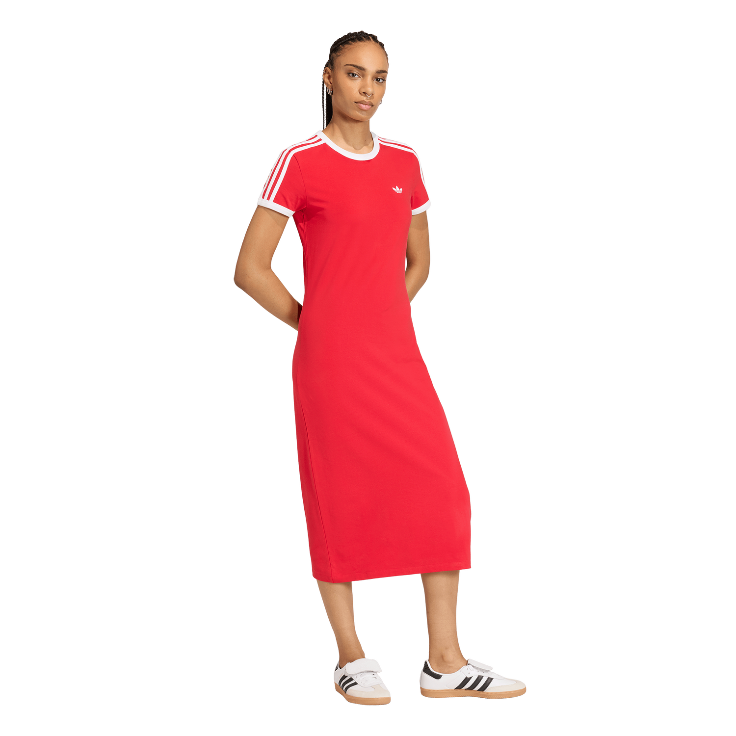 adidas 3S Dress - Women's - Better Scarlet/White