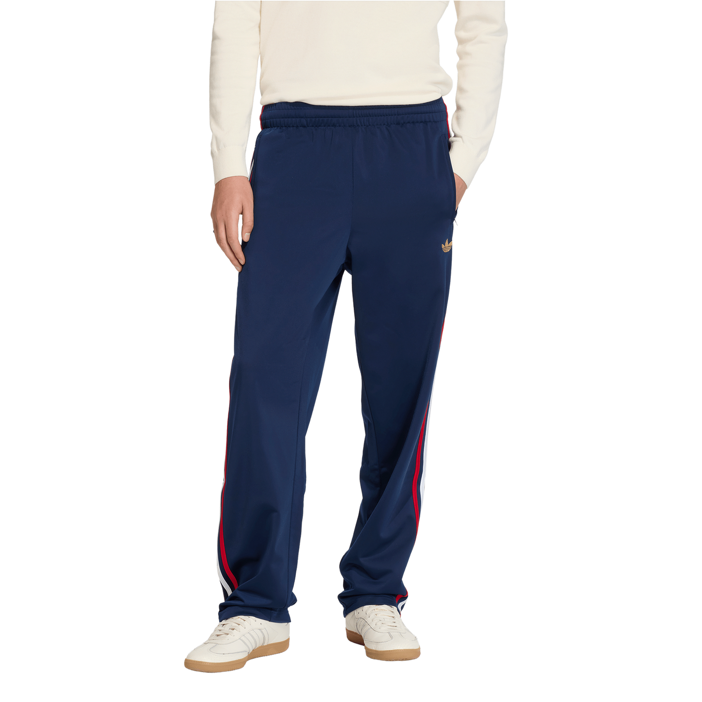 adidas Firebird Track Pants - Men's - Night Indigo/Better Scarlet/White
