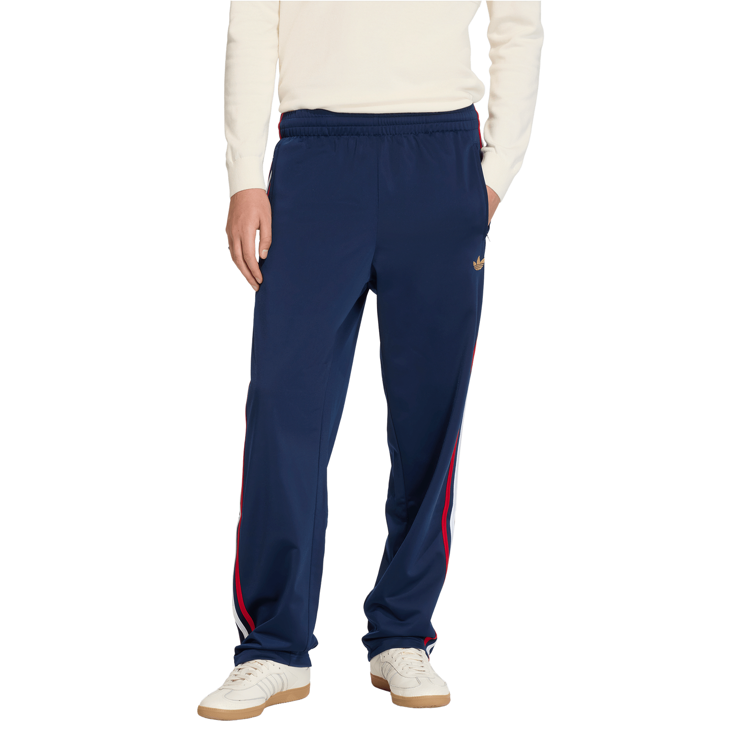 adidas Firebird Track Pants - Men's - Night Indigo/Better Scarlet/White