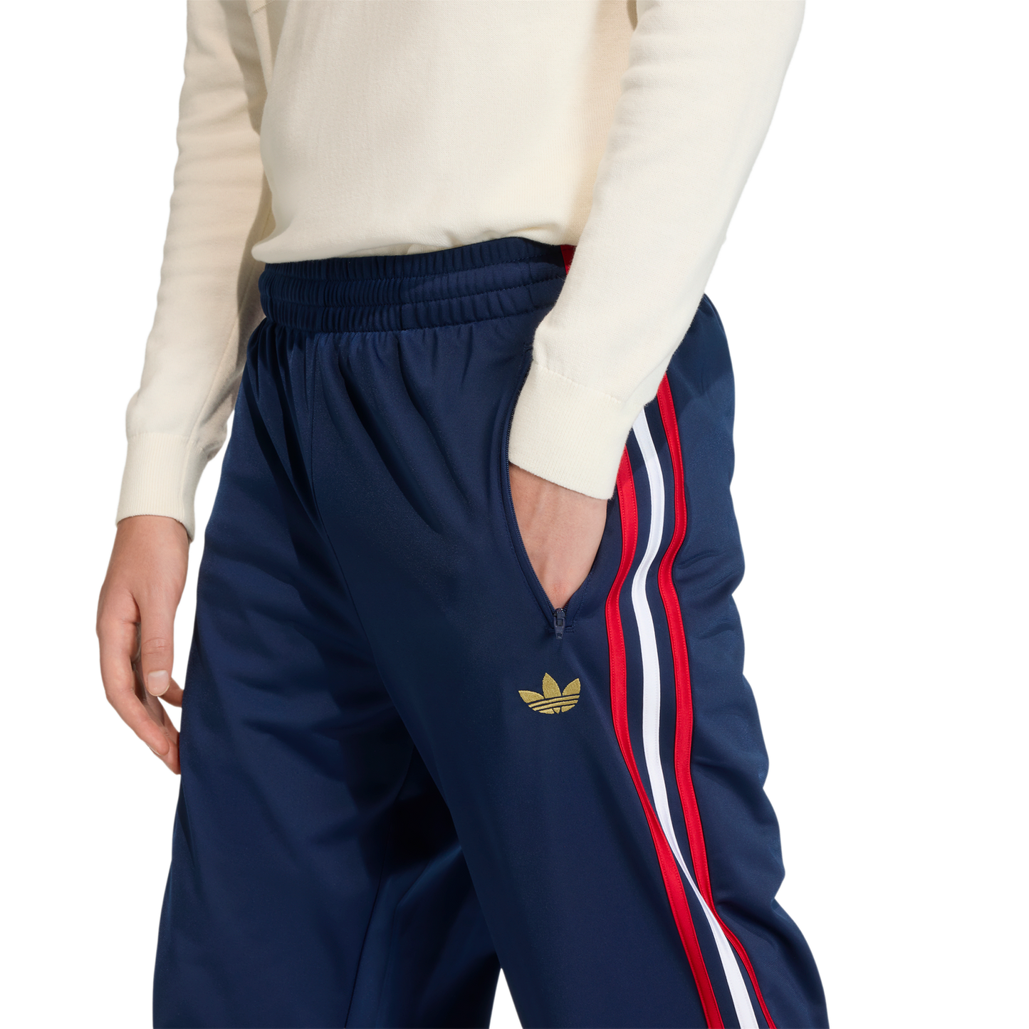 adidas Firebird Track Pants - Men's - Night Indigo/Better Scarlet/White