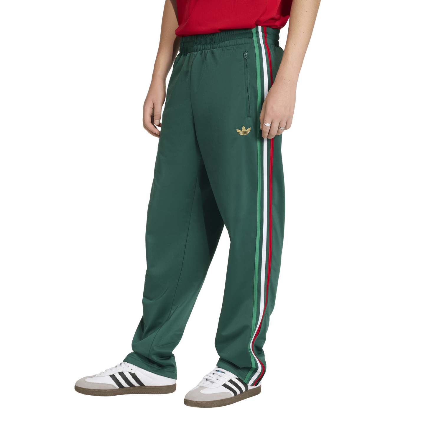 adidas Firebird Track Pants - Men's - Green/Red