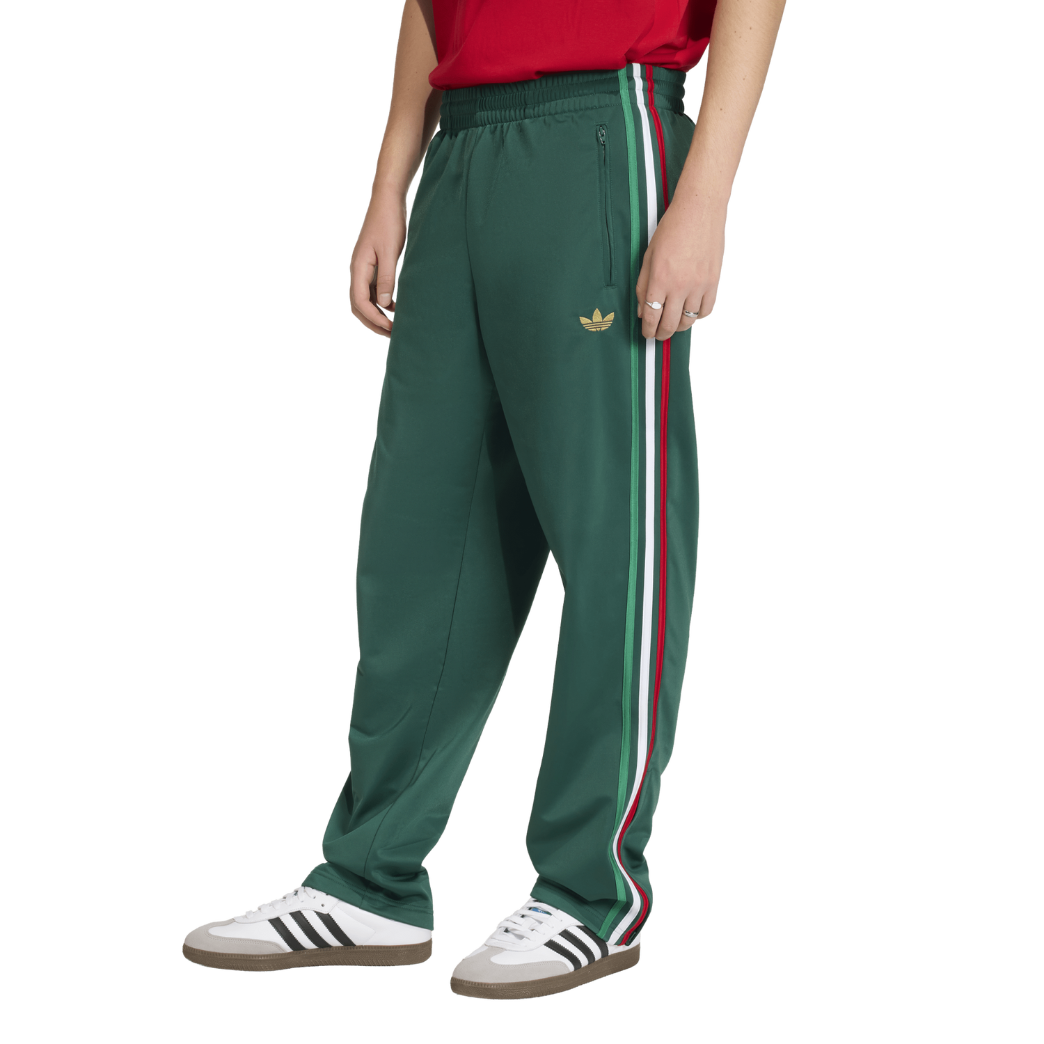 adidas Firebird Track Pants - Men's - Green/Red