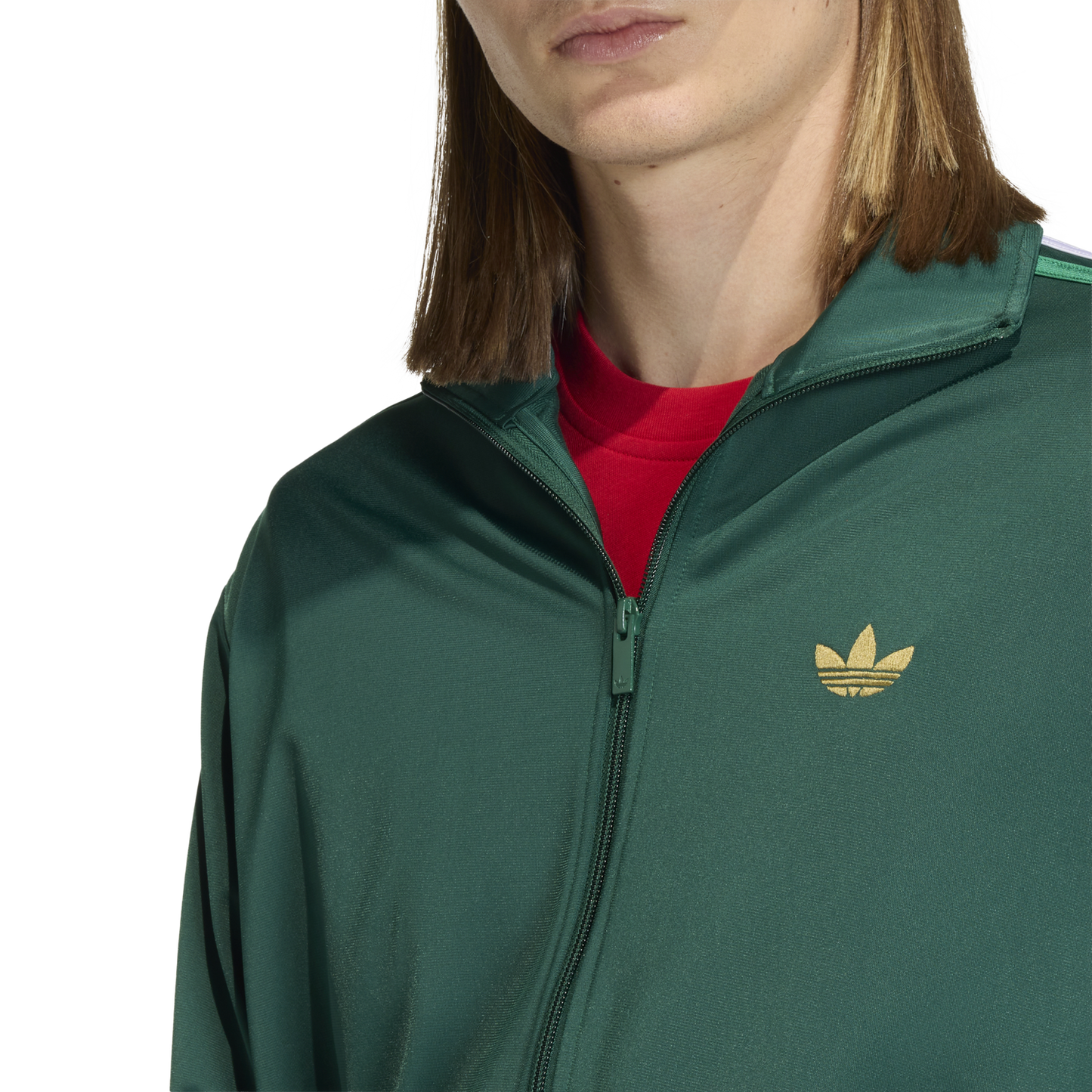 adidas Nations Firebird Track Top - Men's - Green/Red