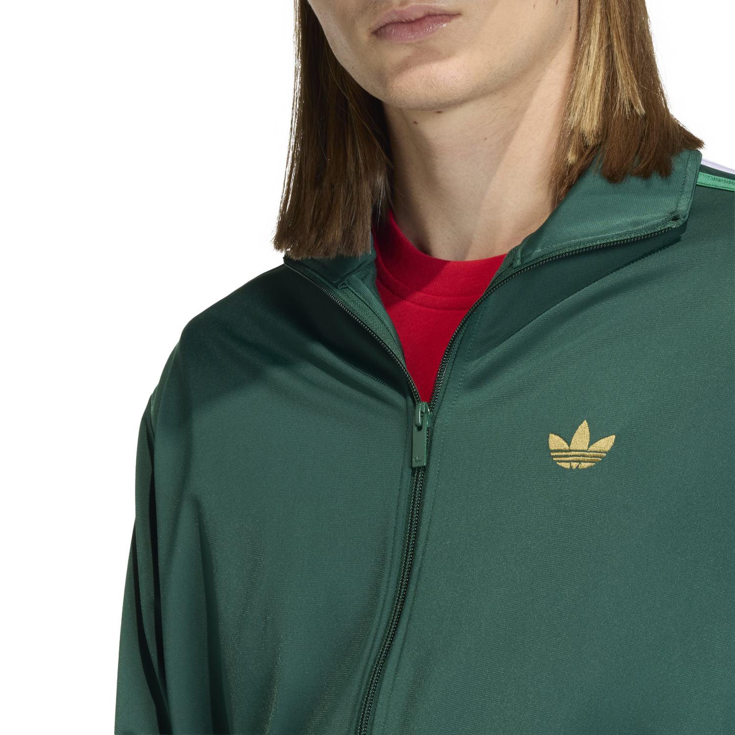 adidas Nations Firebird Track Top - Men's - Green/Red