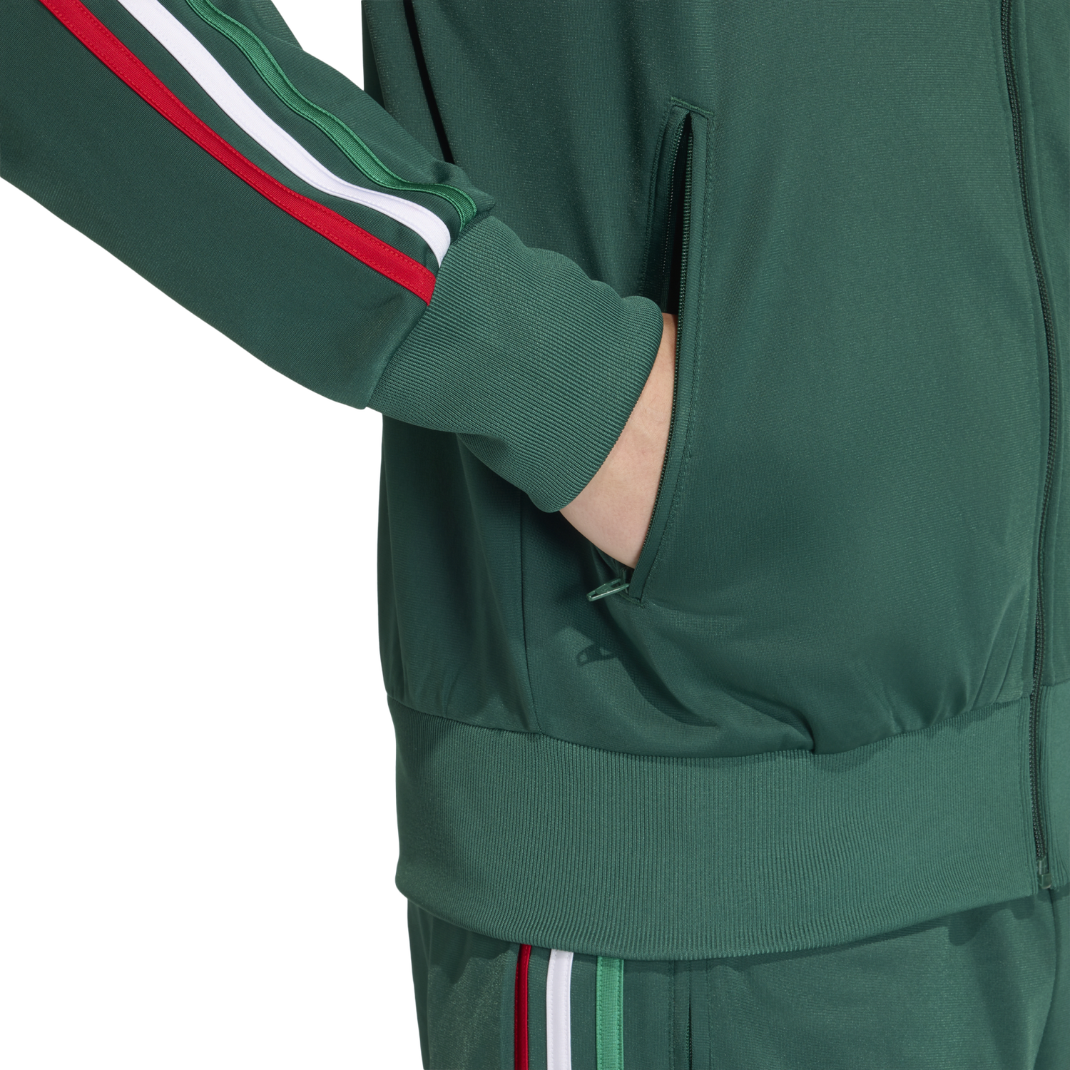 adidas Nations Firebird Track Top - Men's - Green/Red