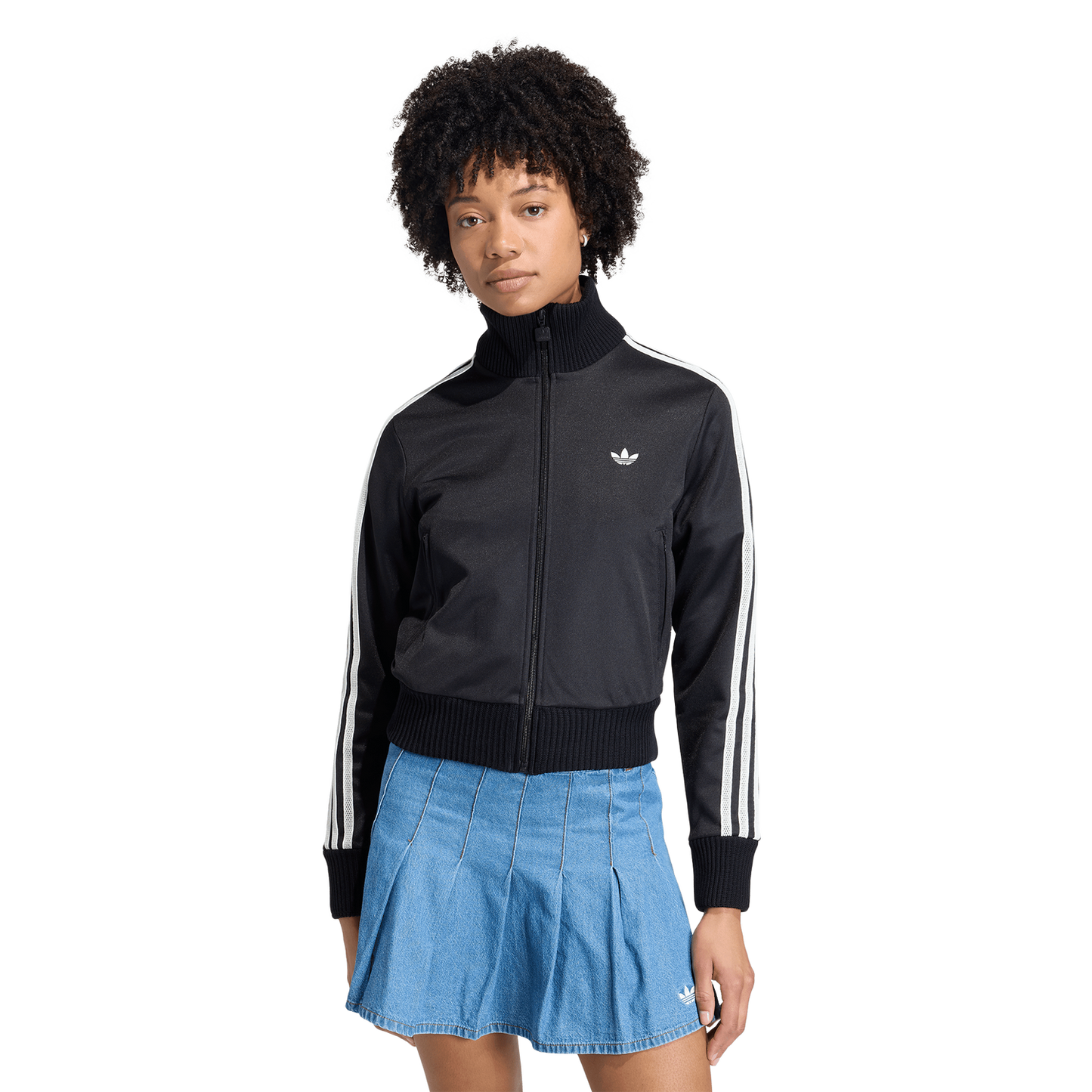 adidas Originals Firebird Knitted Crochet Track Top - Women's - Black