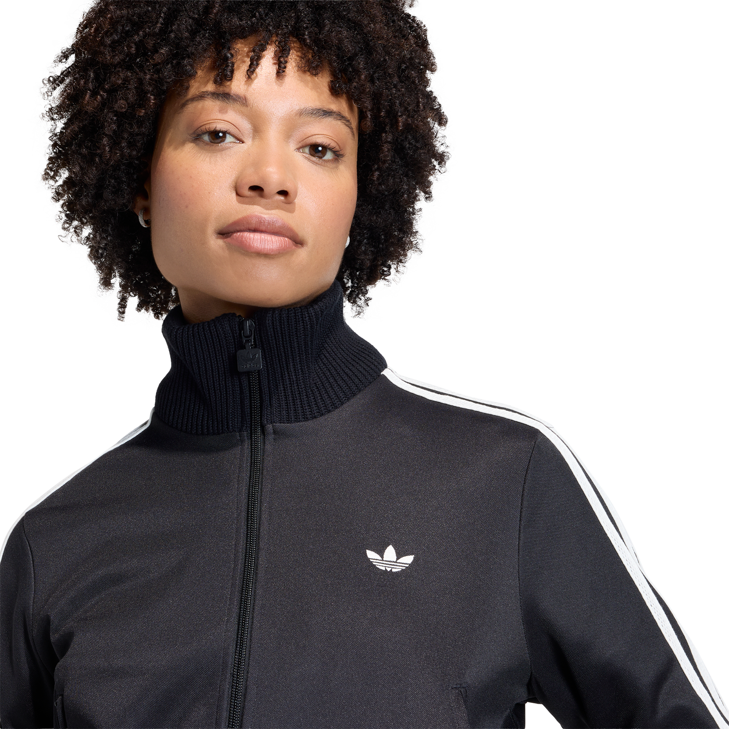 adidas Originals Firebird Knitted Crochet Track Top - Women's - Black