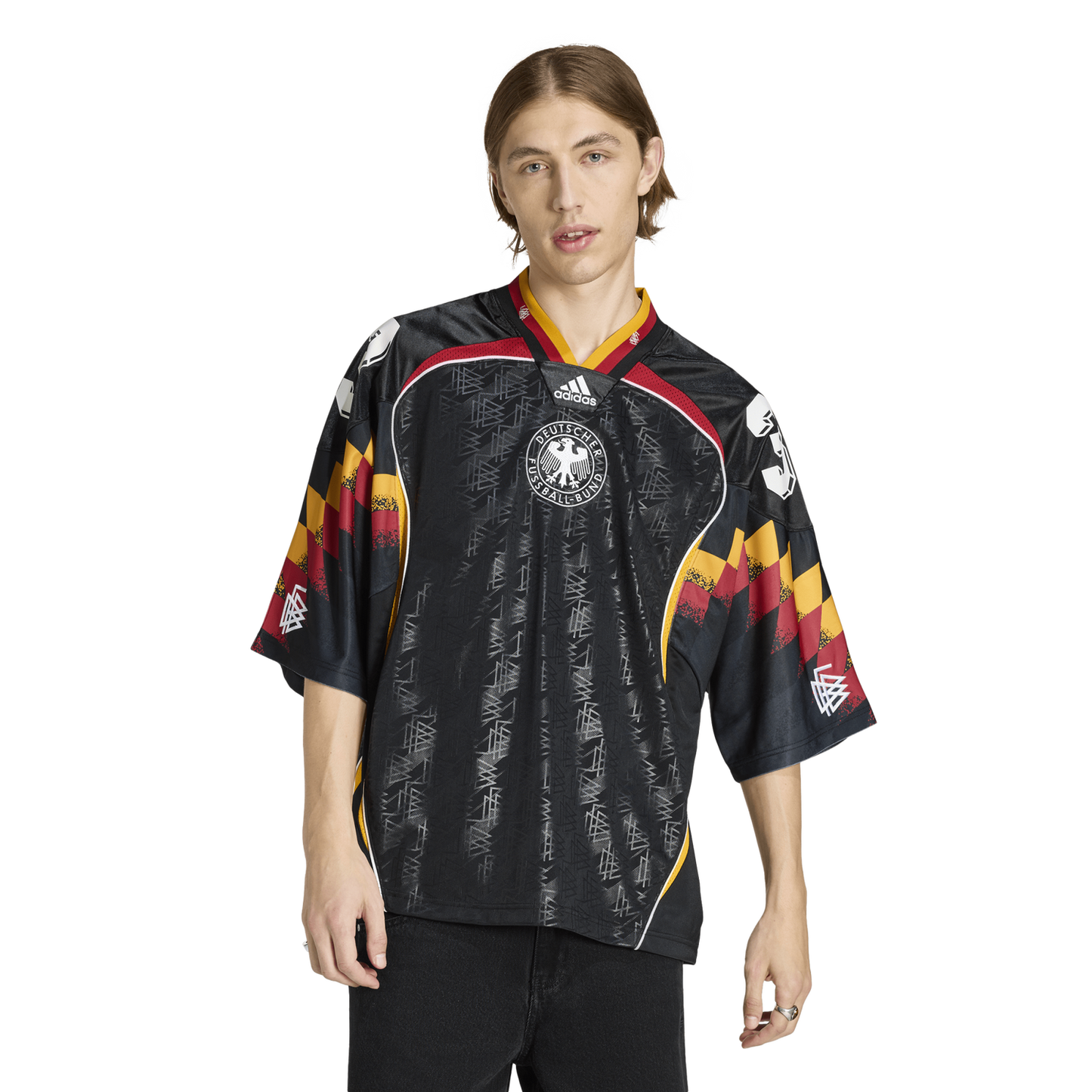 adidas Germany World Cup '26 H Jersey - Men's - Black/Multi