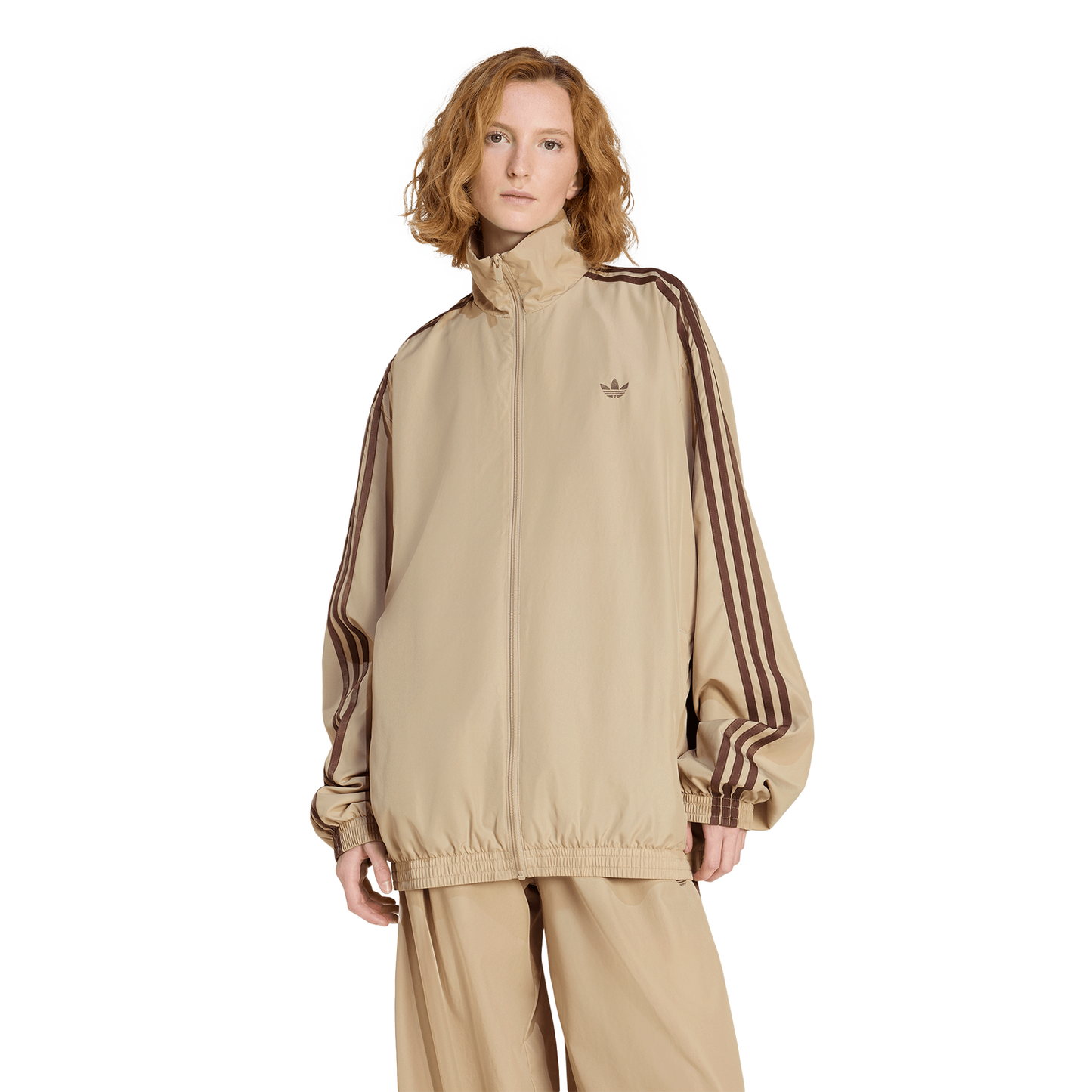 adidas Originals adilenium Firebird Track Top - Women's - Earth Strata/Stone Khaki