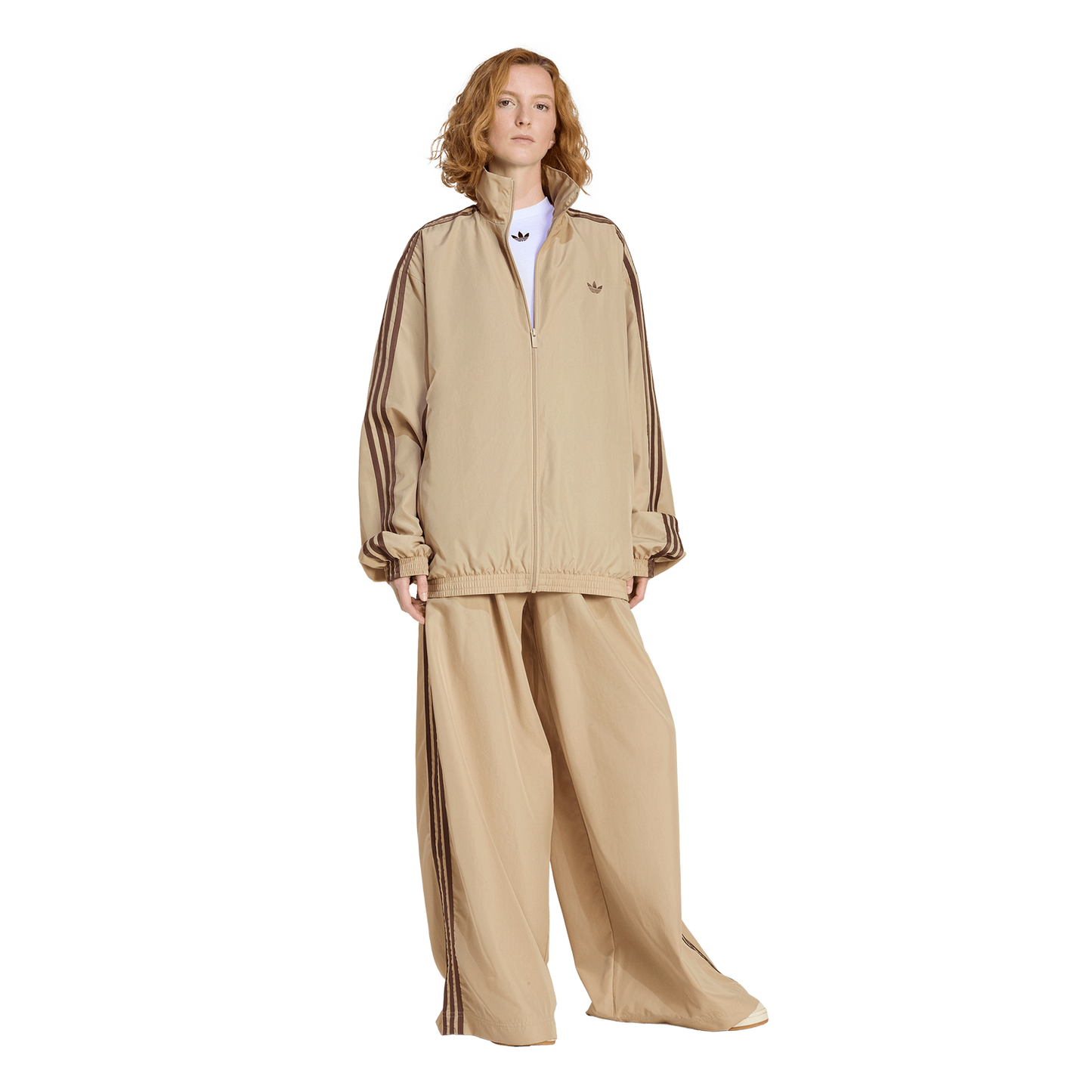 adidas Originals adilenium Firebird Track Top - Women's - Earth Strata/Stone Khaki