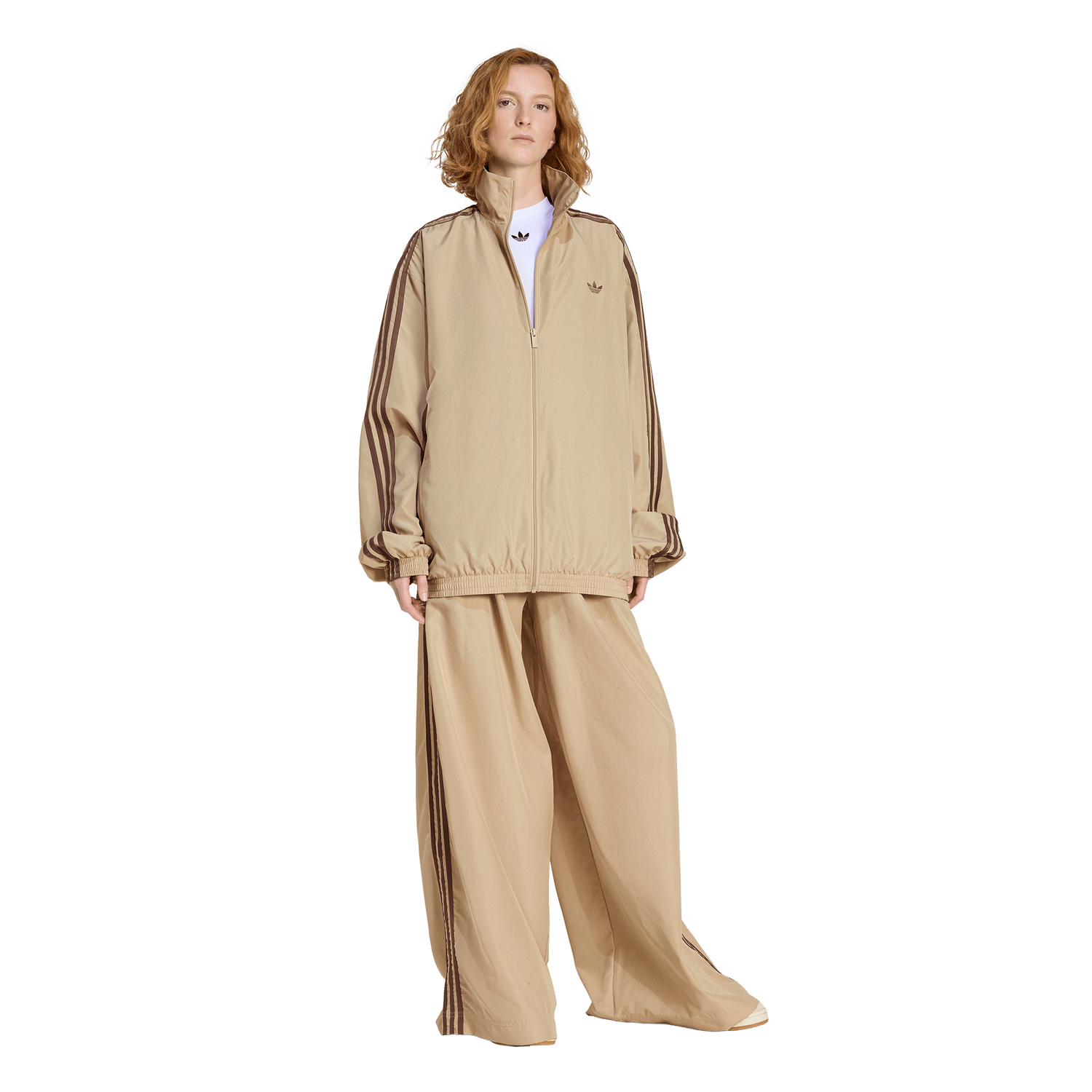 adidas Originals adilenium Firebird Track Top - Women's - Earth Strata/Stone Khaki