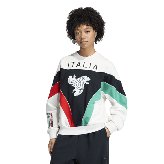 adidas Italia Coppa Del Mundo Crew Sweater - Men's - White/Green/Red