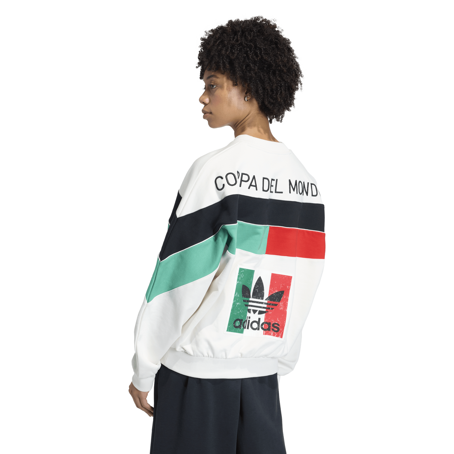 adidas Italia Coppa Del Mundo Crew Sweater - Men's - White/Green/Red