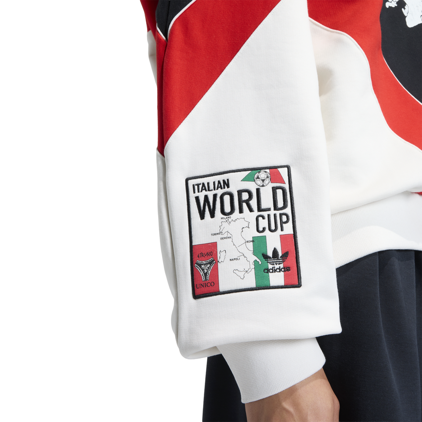 adidas Italia Coppa Del Mundo Crew Sweater - Men's - White/Green/Red