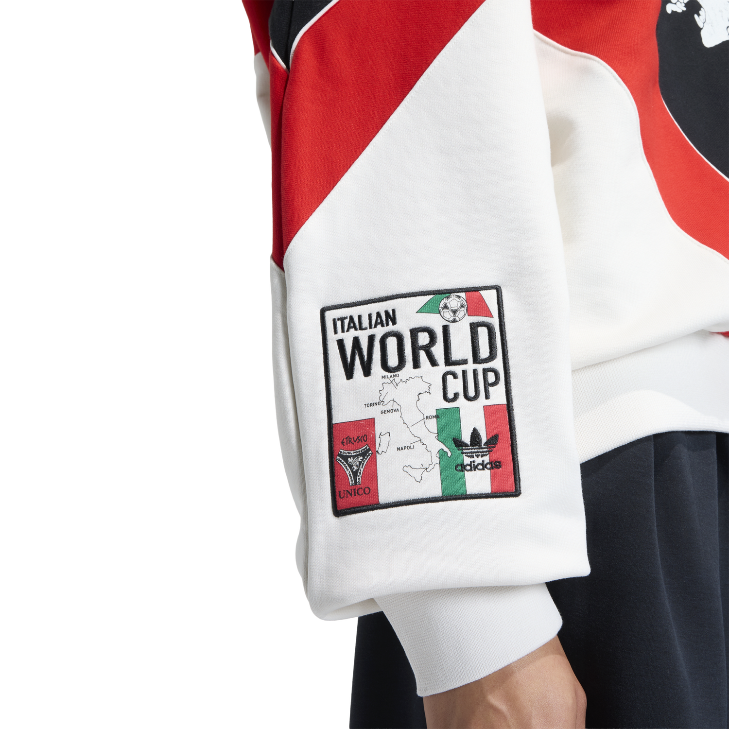 adidas Italia Coppa Del Mundo Crew Sweater - Men's - White/Green/Red