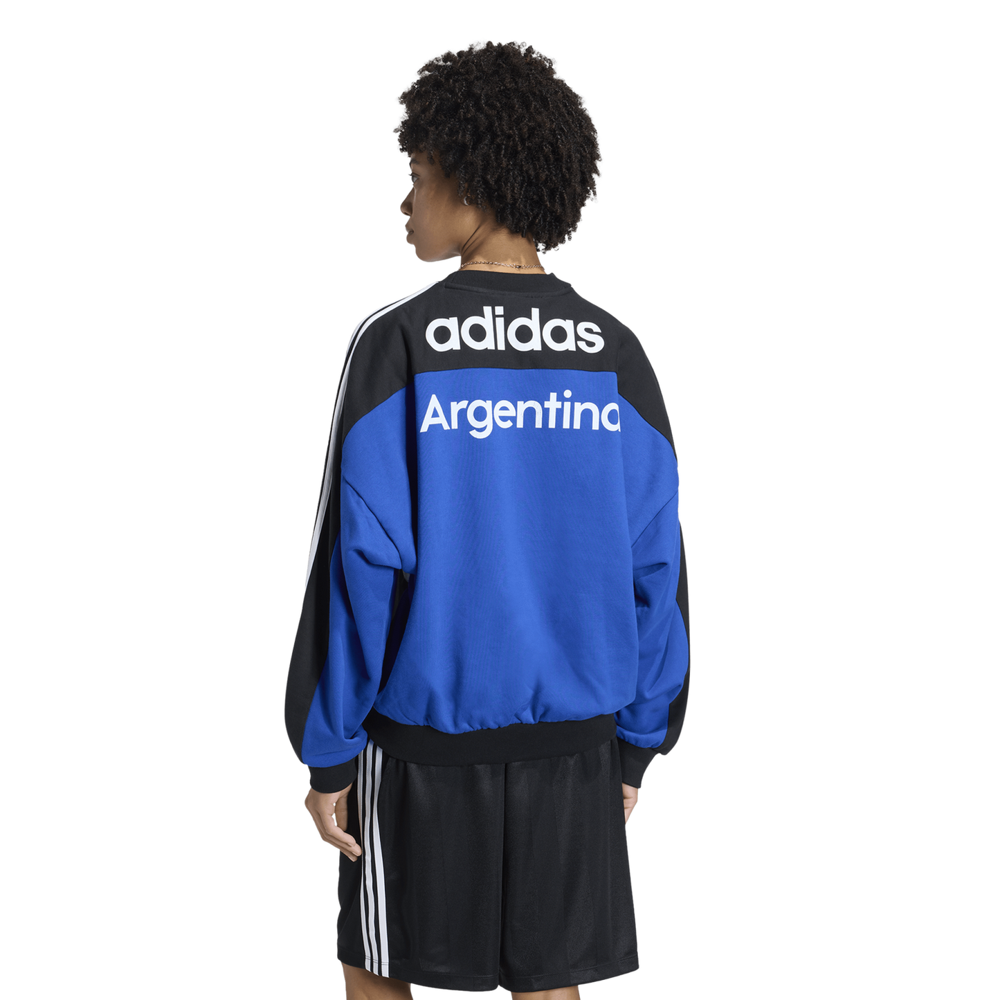 adidas Argentina Cutline Crew Sweater - Women's - Blue/White