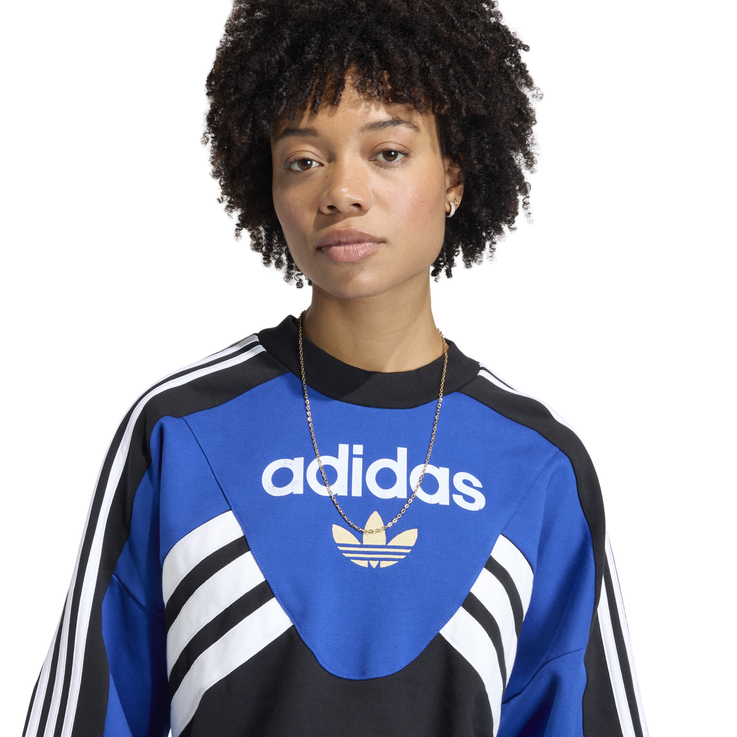 adidas Argentina Cutline Crew Sweater - Women's - Blue/White