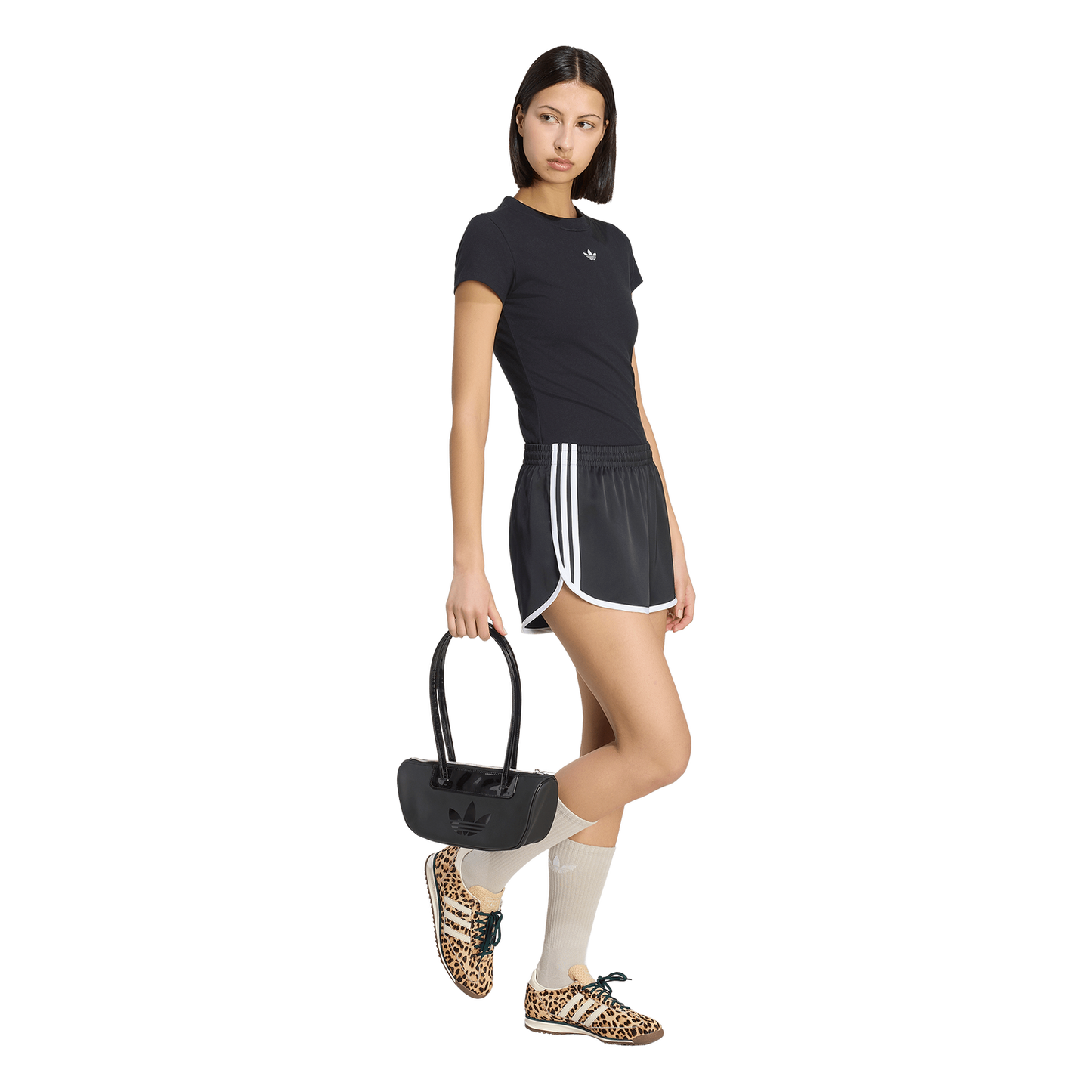adidas 3S Sprinter Shorts - Women's - Black/White
