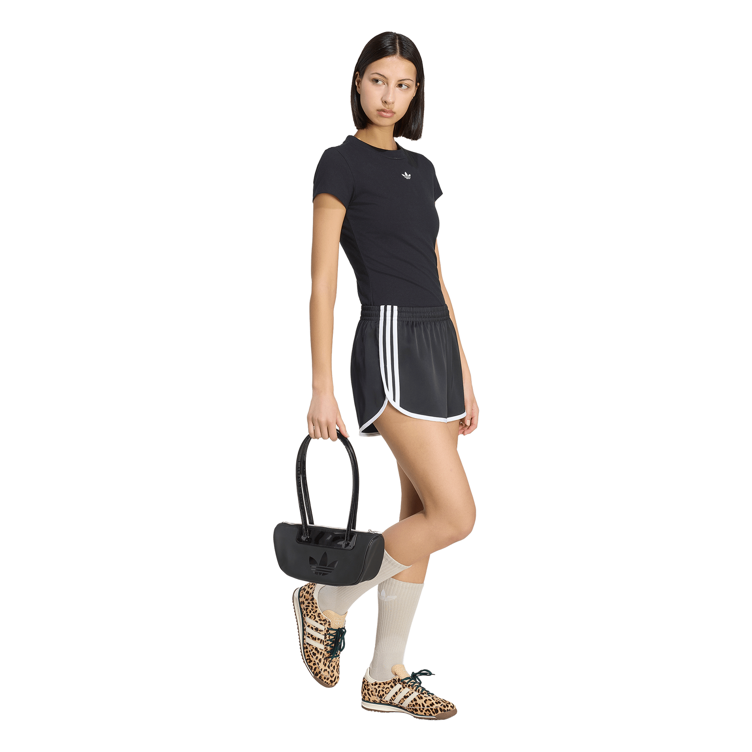 adidas 3S Sprinter Shorts - Women's - Black/White