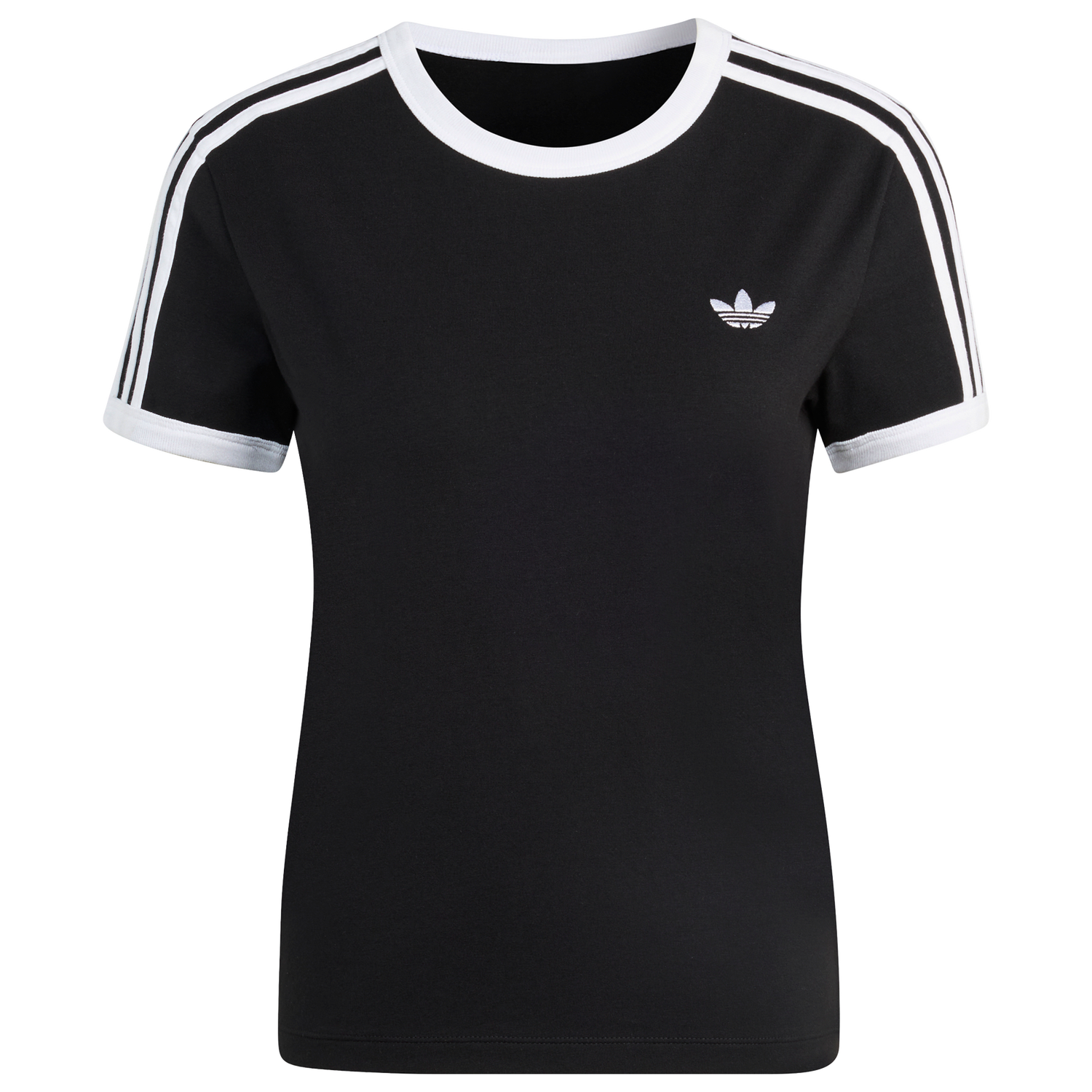 adidas Originals 3-Stripes Slim T-Shirt - Women's - White/Black