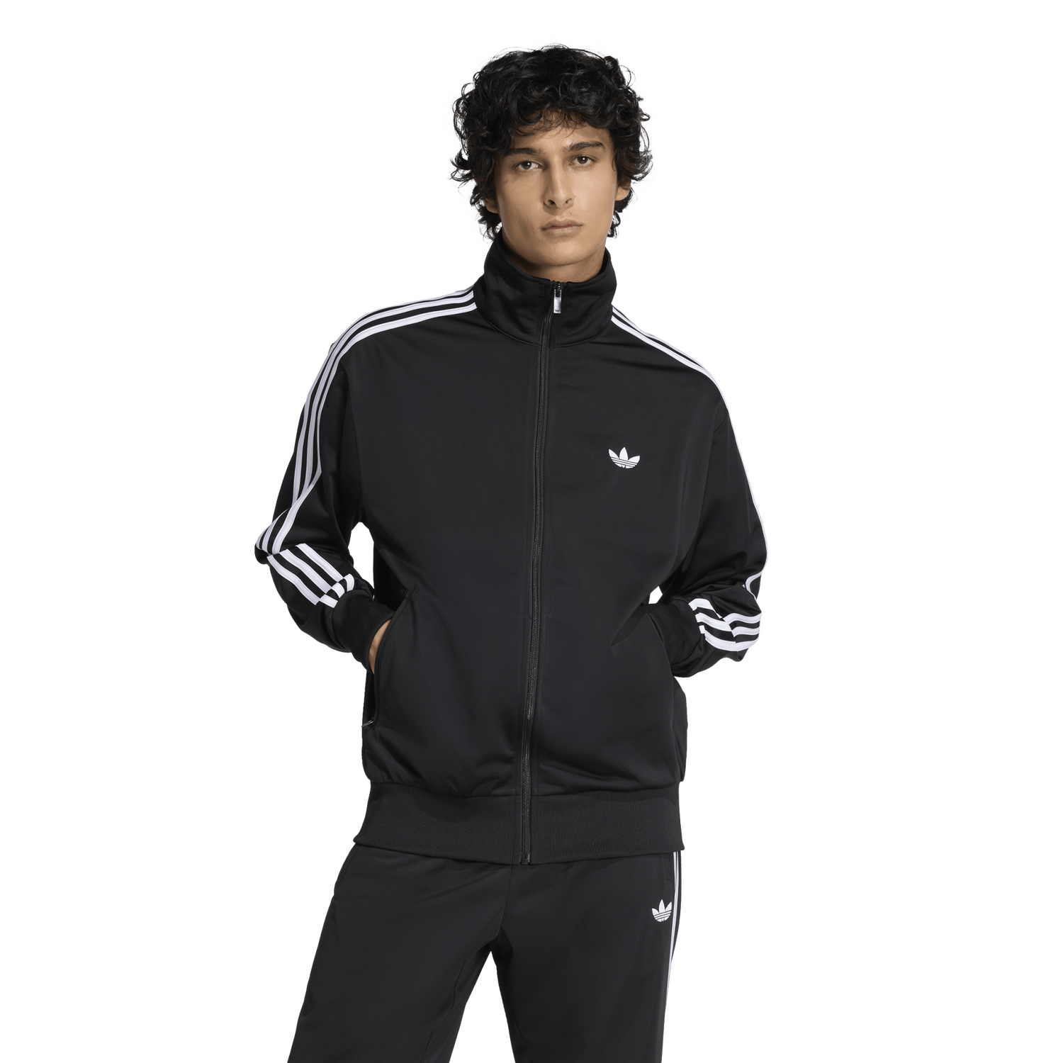 adidas Firebird Track Top - Men's - Black/White