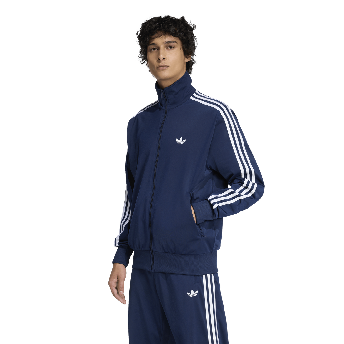 adidas Firebird Track Top - Men's - White/Night Indigo