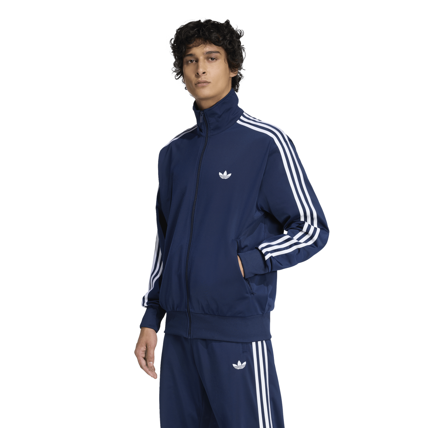 adidas Firebird Track Top - Men's - White/Night Indigo
