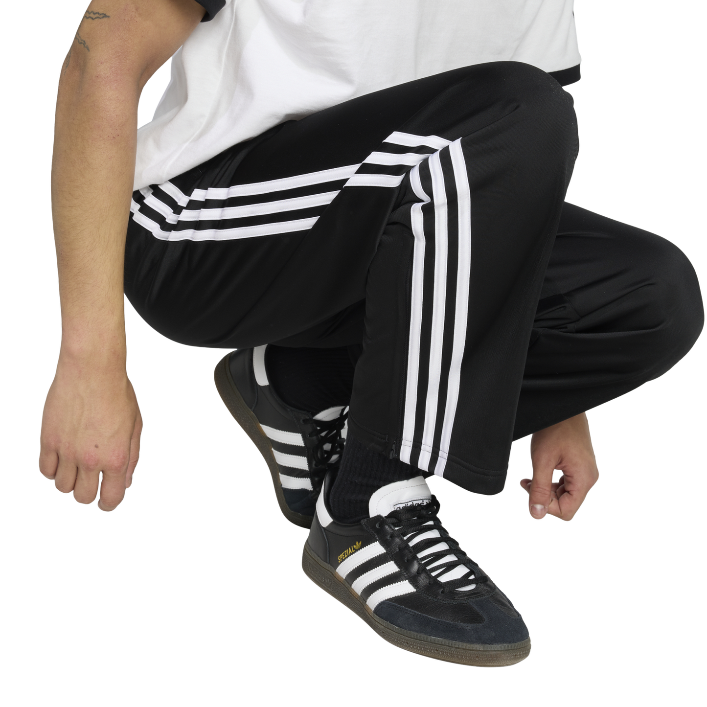 adidas Firebird Track Pants - Men's - Black/White