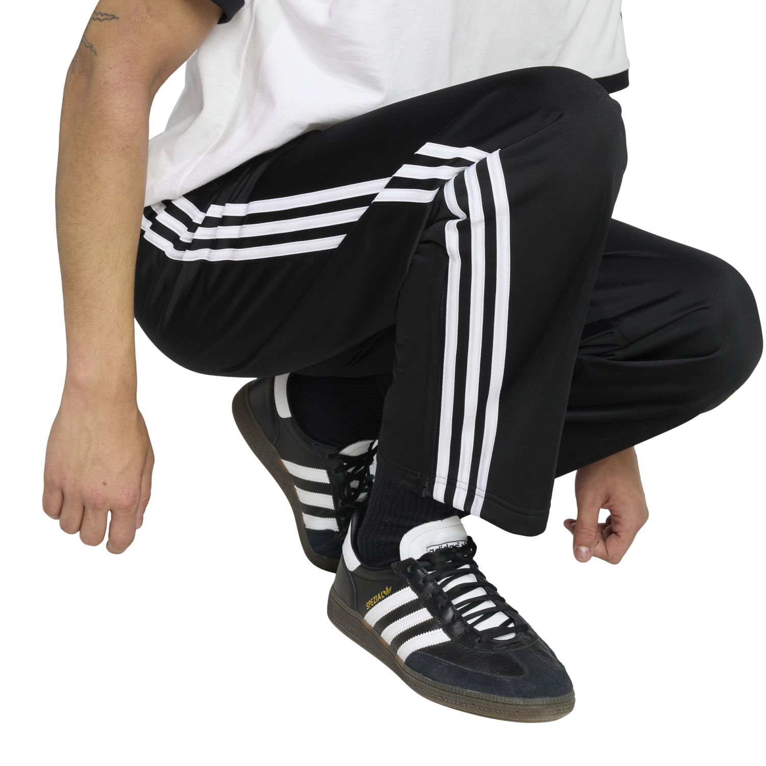 adidas Firebird Track Pants - Men's - Black/White