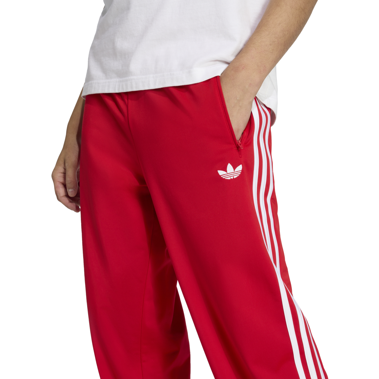 adidas Firebird Track Pants - Men's - Better Scarlet/White