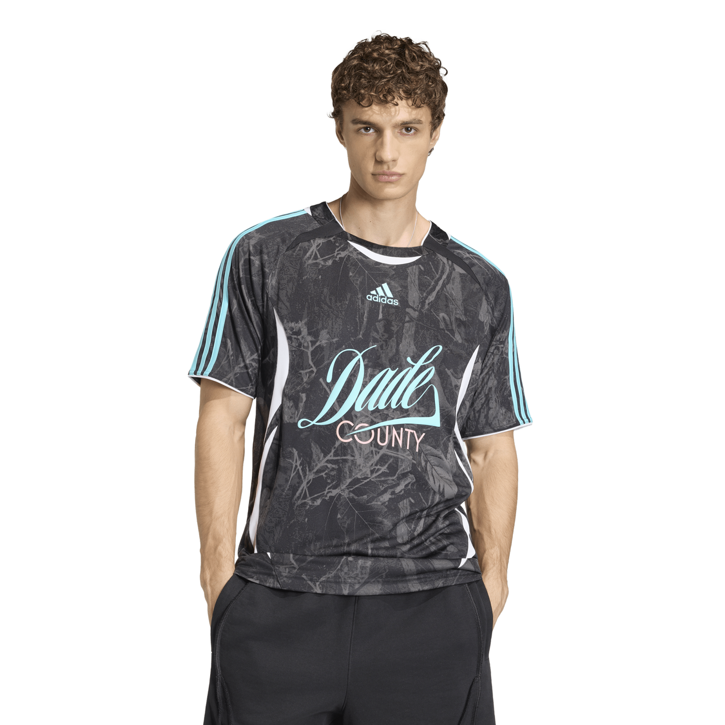 adidas Host City Graphic Jersey - Men's - Black/Pulse Aqua