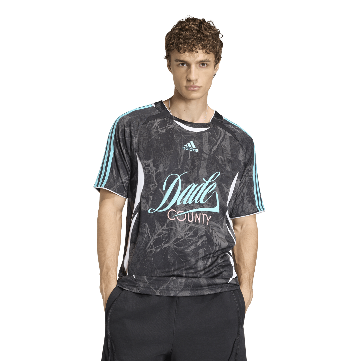 adidas Host City Graphic Jersey - Men's - Black/Pulse Aqua