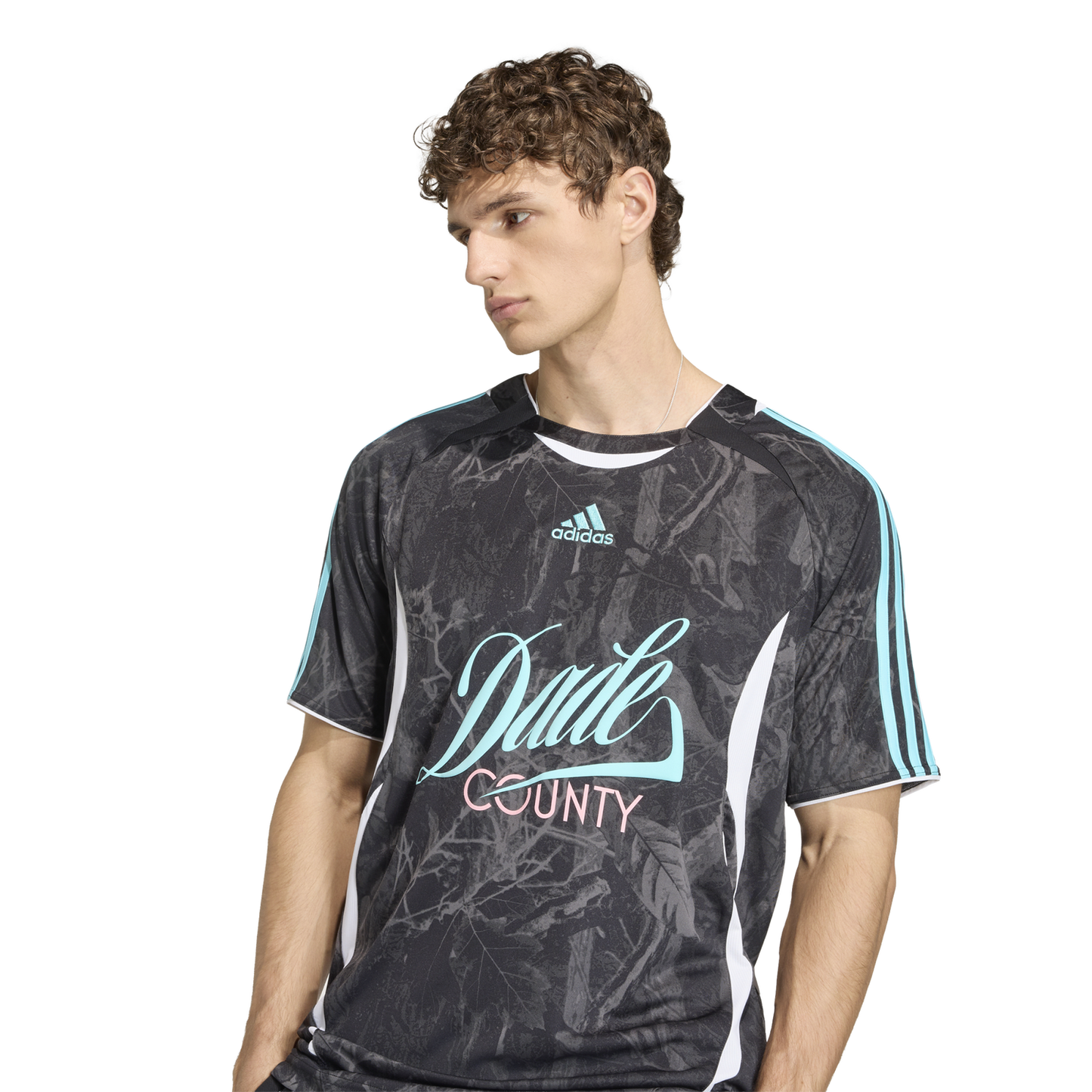 adidas Host City Graphic Jersey - Men's - Black/Pulse Aqua