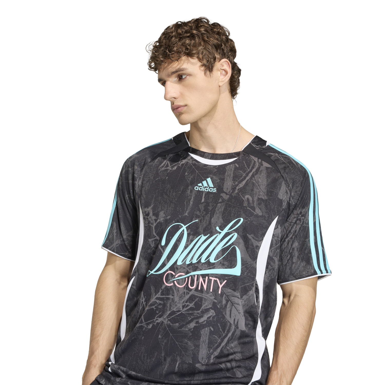 adidas Host City Graphic Jersey - Men's - Black/Pulse Aqua