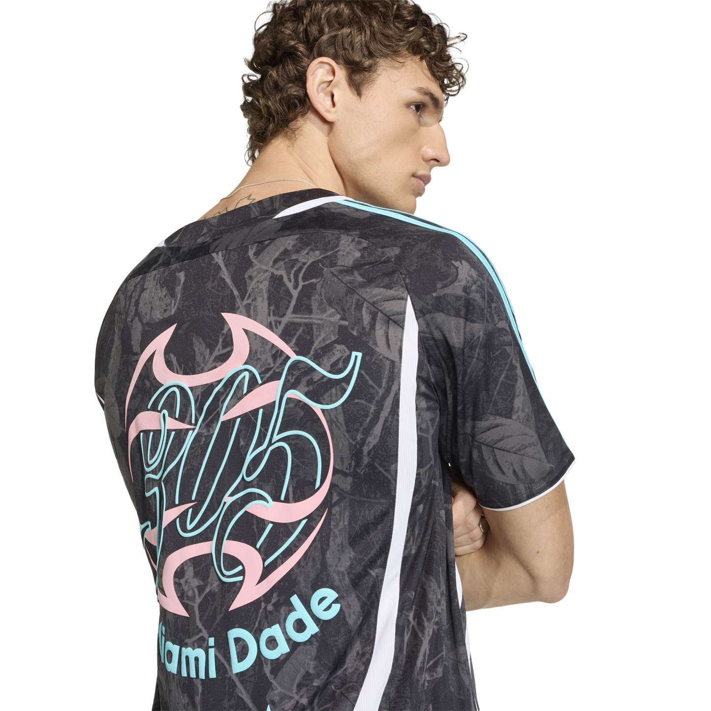 adidas Host City Graphic Jersey - Men's - Black/Pulse Aqua