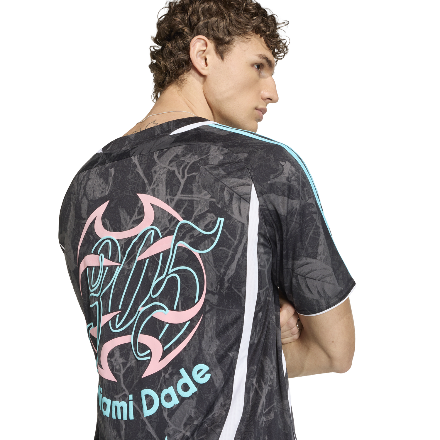 adidas Host City Graphic Jersey - Men's - Black/Pulse Aqua