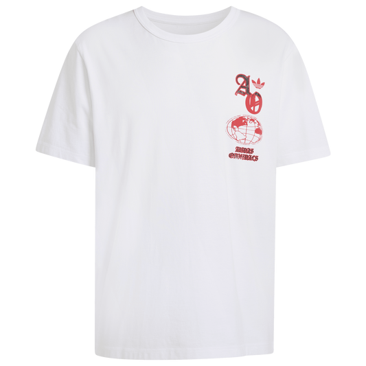 adidas Globe T-Shirt - Men's - White/Black