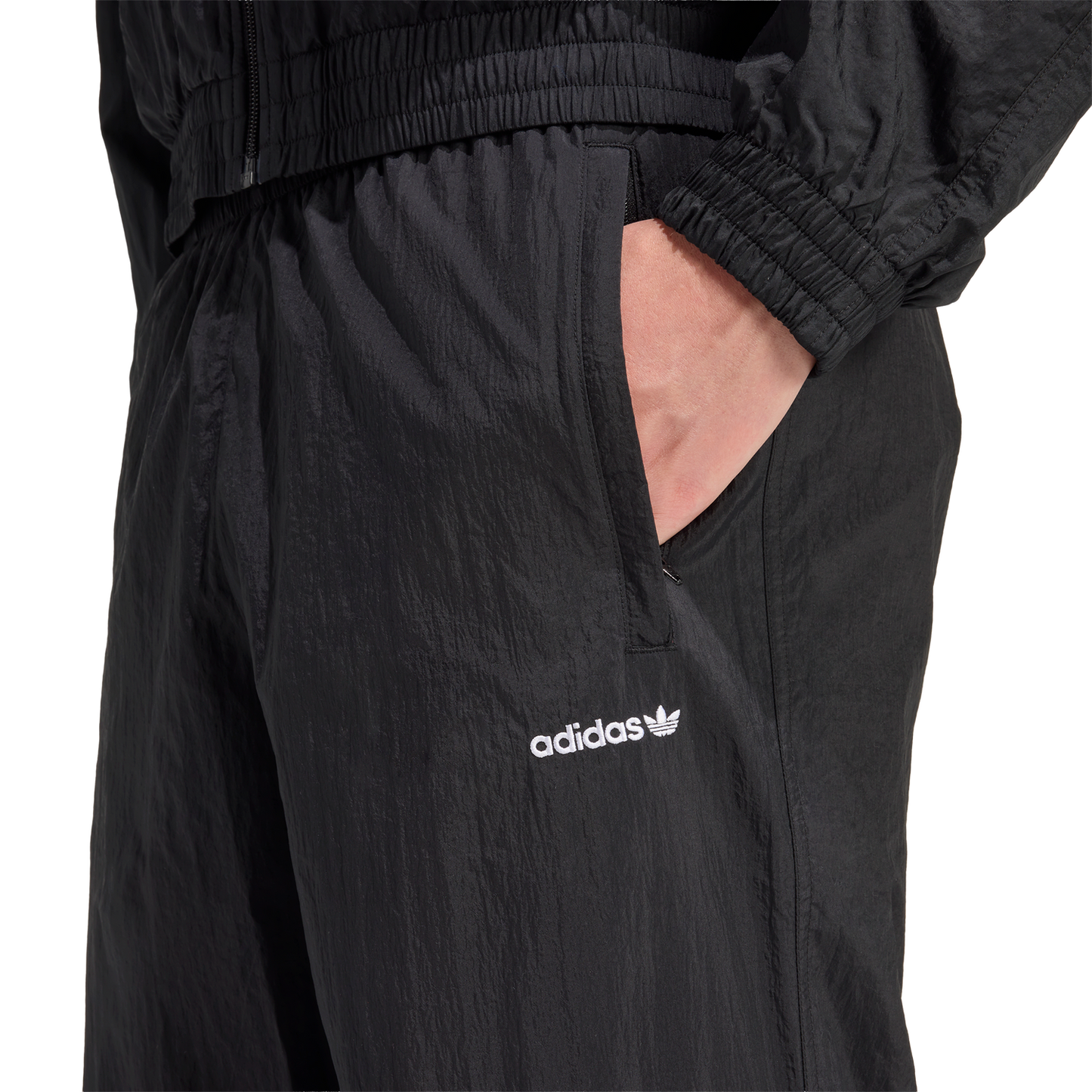 adidas Originals adicolor Blocked Track Pants - Men's - Black/Better Scarlet