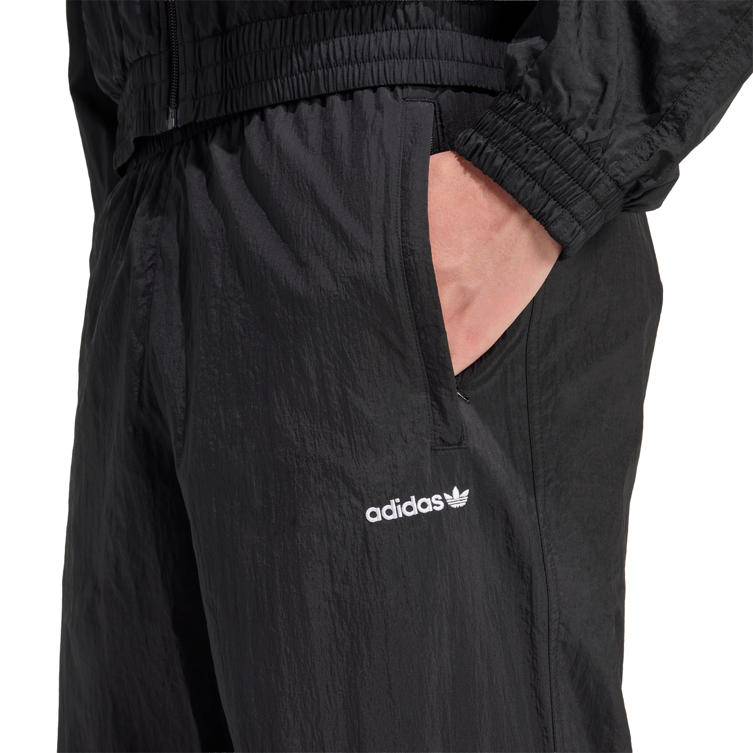 adidas Originals adicolor Blocked Track Pants - Men's - Black/Better Scarlet