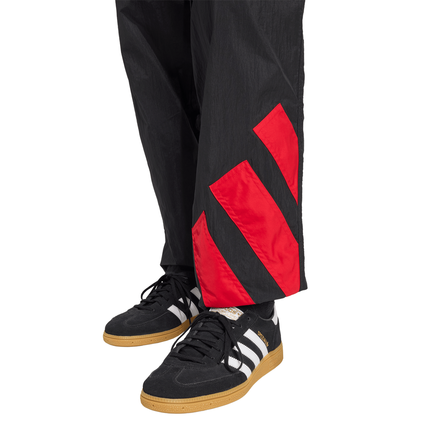 adidas Originals adicolor Blocked Track Pants - Men's - Black/Better Scarlet