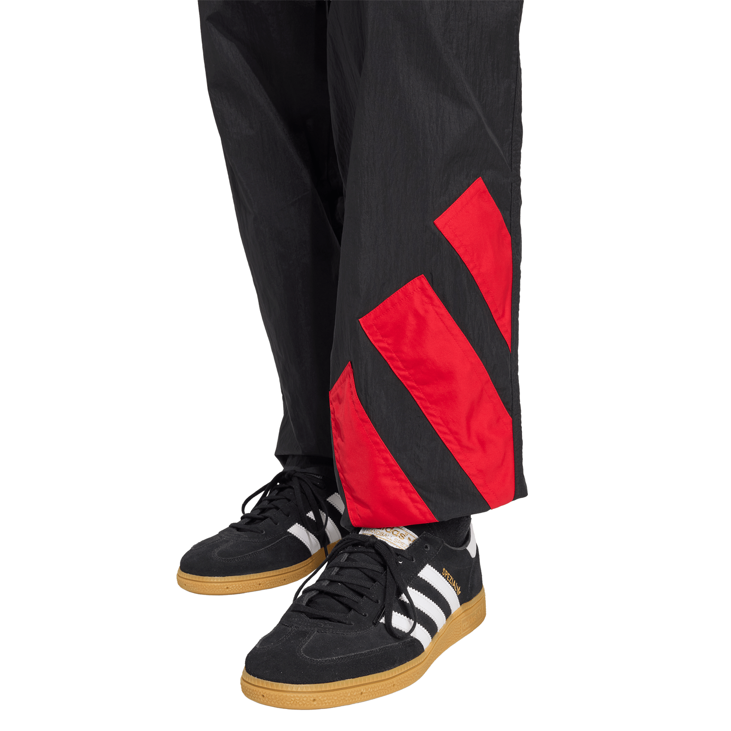 adidas Originals adicolor Blocked Track Pants - Men's - Black/Better Scarlet